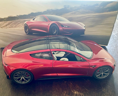 Tesla roadster modellauto - tesla,