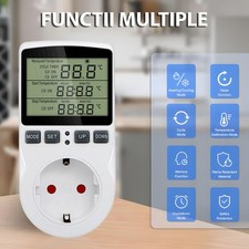 Steckdosenthermostat digital Temperaturregler Thermostat Stecker für Steckdose·