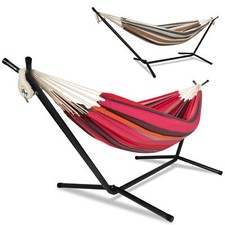 Hängematte +Gestell Hängemattenset Sonnenliege bis 200kg KALANI BWARE ib style®