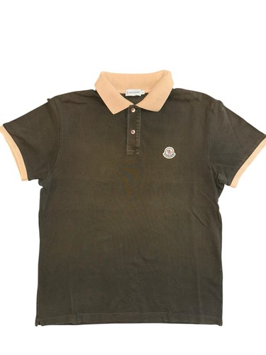 Moncler poloshirt vintage oliv - moncler,