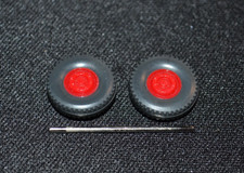 1:87 (H0) - Wiking 2 x LKW-Räder für Vorderachse 12 mm/ Achse 25 mm - Zubehör