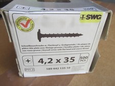 Schnellbauschraube Flachkopf phosphatiert GG SXF 4,2x35 mm 500 Stk / ContPal7