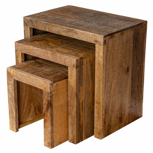 3er set beistelltisch mango - set,
