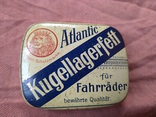 Fett Kugellager Fahrrad Werbung Blechdose Oldtimer Werkstatt alt keine Öldose 
