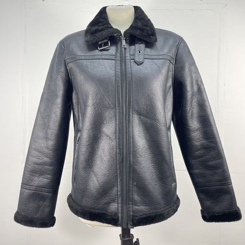 Damen schwarze kunstlederjacke - schwarze,