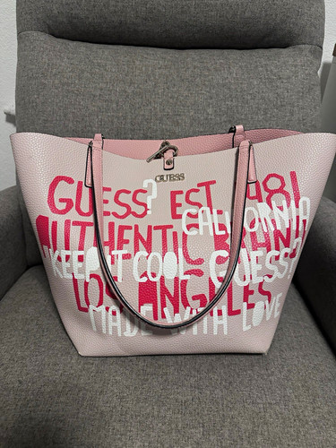 Guess tragetasche shopper rosa - tragetasche/shopper,