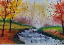 Aquarell Bild Landschaft