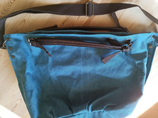 Damen Handtasche Umhängetasche petrol braun