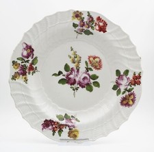 Teller , Wien,Neuozier ,farbige Blumenmalerei, um 1760, FW-02