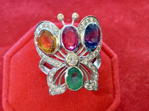Smaragd gold diamanten ring - smaragd,