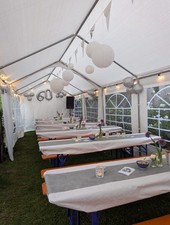 3x4m PVC Partyzelt Bierzelt Zelt Gartenzelt Festzelt Pavillon weiß