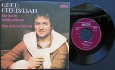 7" GERD CHRISTIAN - Sie lag im Schlauchboot/Das eigene Gesicht AMIGA 1981