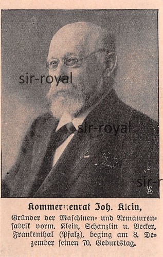 Kommerzienrat johannes klein - kommerzienrat,