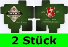 2 Bierdeckel Beck's Vier Becks