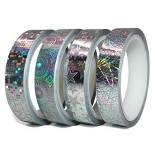 4er Set 10m Glitzer Hologramm
