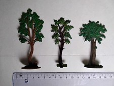 Zinnfiguren Flachfiguren 30mm Bäume Beidseitig Bemalt