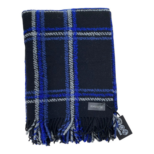 Zoeppritz check wool throw