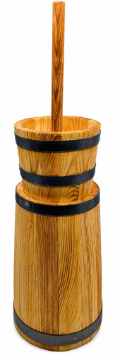 Holzbutterfass - , –