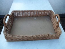 Tablett aus Weide Frühstückstablett mit Weidenrand ca. 50x36 cm