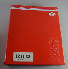 Ersatzteilliste & Betriebsanleitung O&K Hydroraupenbagger RH 6 ab Baujahr 1988