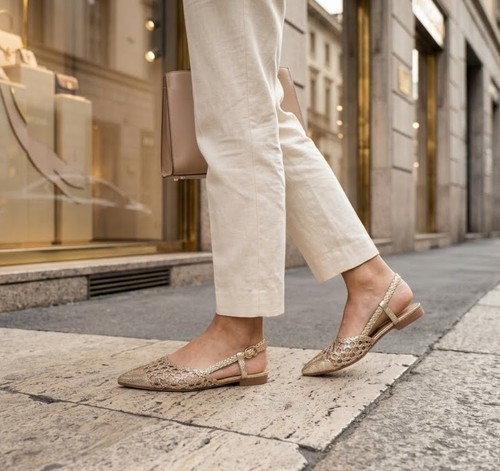 Ballerinas gold renato - gold,