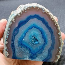 Achat Teal Blau Poliert