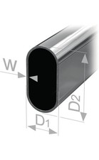 PG Ovalschrankrohr nahtlos