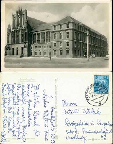 Ansichtskarte frankfurt - frankfurt, (oder)