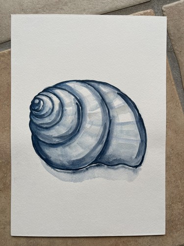 Kunstdruck muschelschnecke - kunstdruck,