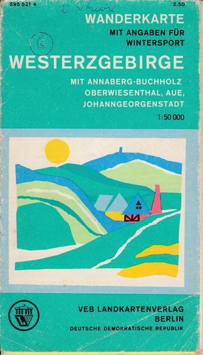 Wanderkarte der ddr 50 - der, ddr,