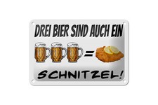 Blechschild Alkohol 18x12 cm 3