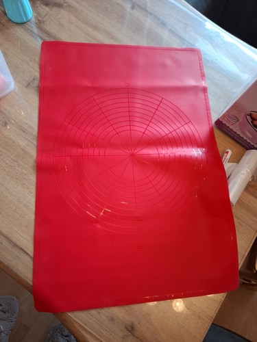 Silikonmatte backen rot