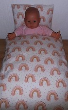 Regenbogen Puppenbettwäsche