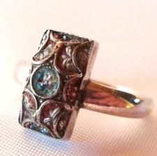 Rar alter Millefiori Ring
