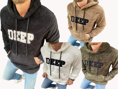 Herren teddyfell hoodie - herren,