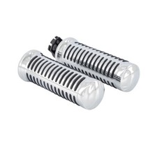 Chrome custom grips - chrome,