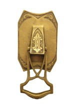 1 v. 2 antike Messing Türklingel Klingel Klingeltaster Türklopfer Türklinke 1905