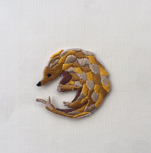 Pangolin iron sew - pangolin, on
