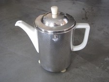 WMF Thermisol Kaffeekanne, Bauhaus-Art Deco, Hammerschlag, Bauscher, 1,4 Liter
