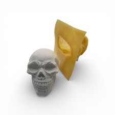 Latex Gießform Totenkopf