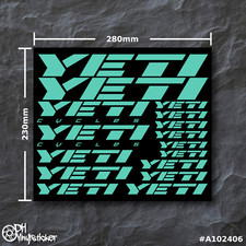 Yeti Stickersatz Mint |