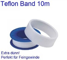10m Teflon Abdicht Band Extra dünn 0,075mm für Feingewinde