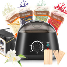 Wachswärmer Set Haarentfernung Wachsmaschine Mit 400g Wachsbohne und 20 Stöcke