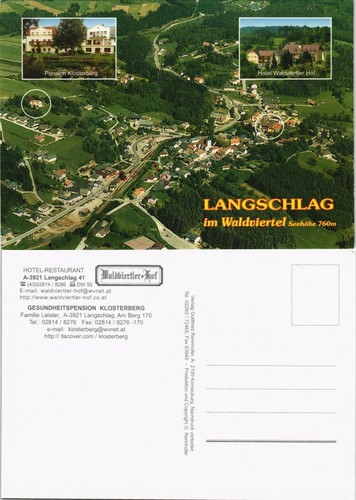 Langschlag luftaufnahme - langschlag, ua