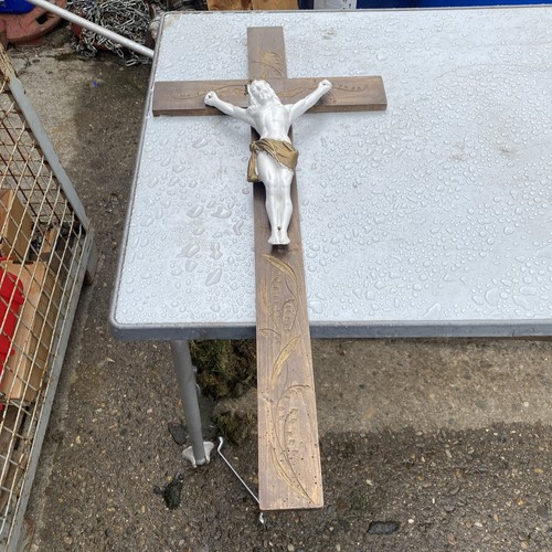 Altes holzkreuz kruzefix mit - ,