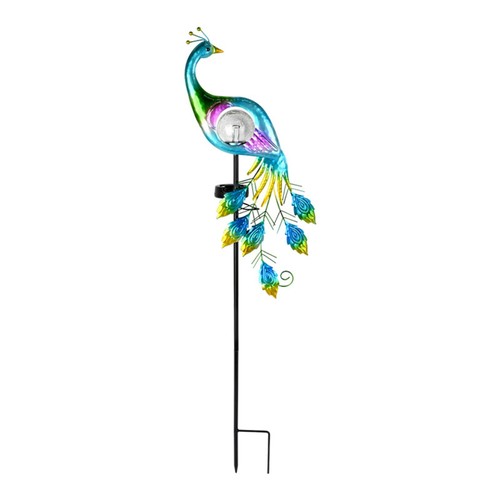Gartenstecker mit pfau - gartenstecker,