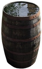Holzfaß Whiskyfaß Regentonne Stehtisch Eichenfaß Teichfaß Faß Wassertonne dicht!