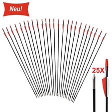 25X Fiberglaspfeile Pfeile Fiberglaspfeil Recurvebogen Sportbogen Bogenpfeile