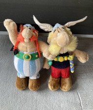 Asterix und Obelix Stoffpuppen Plüschfiguren vintage 1994 Mühleck