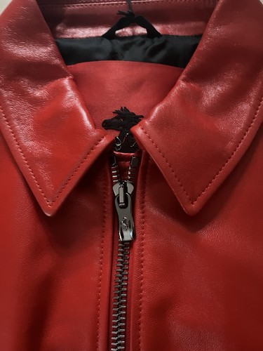 Ferrari damen lederjacke rot - ferrari,